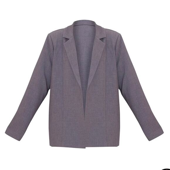 Pretty Little Thing Charcoal Tailored Oversized Dad Blazer - Picture 2 of 9